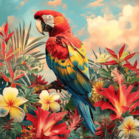 Thumbnail for Parrot 40x40cm - Timanttimaalaus