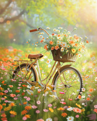 Thumbnail for Floral Cycling 40x60cm - Timanttimaalaus