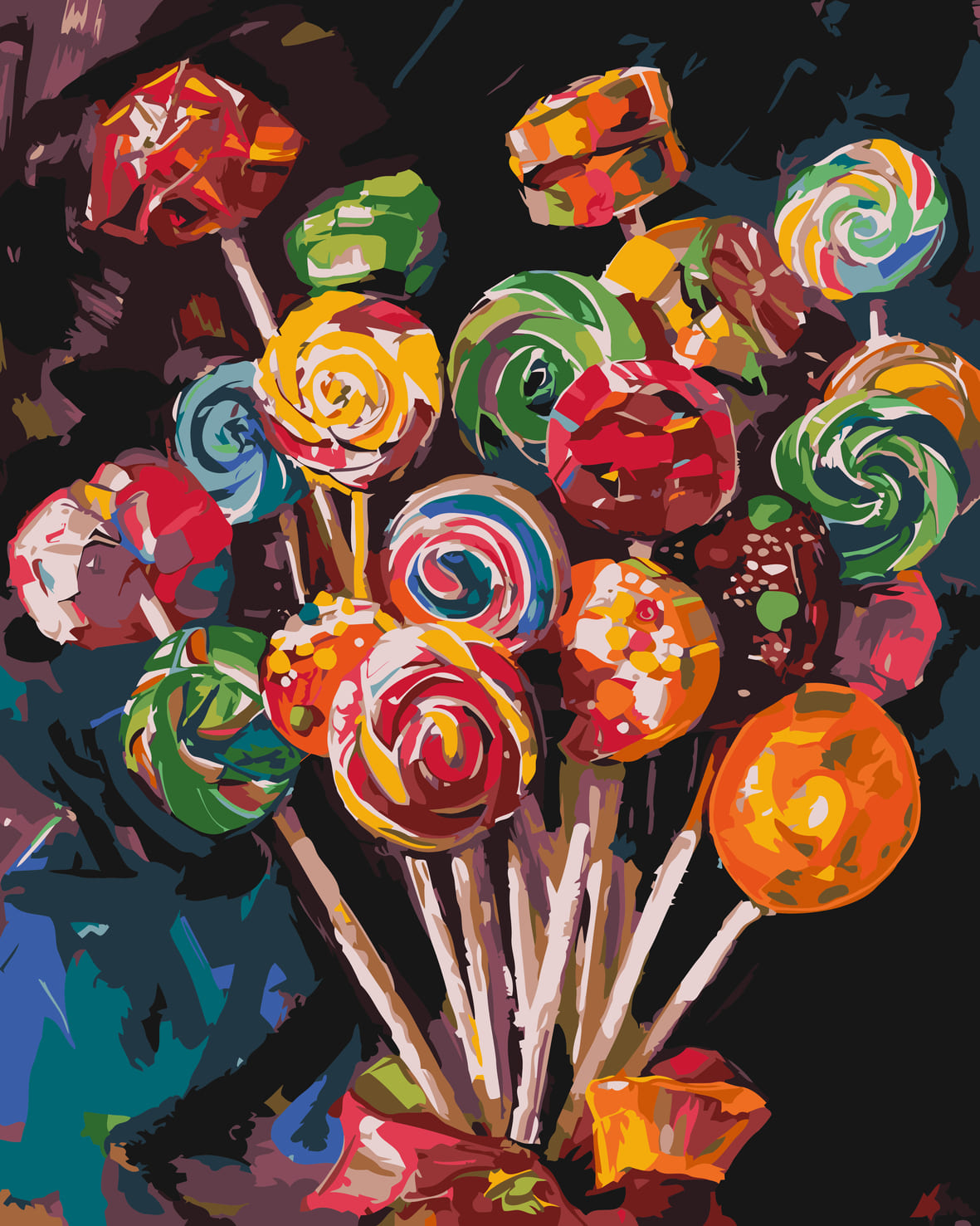 Candied Bouquet - Paint By Numbers