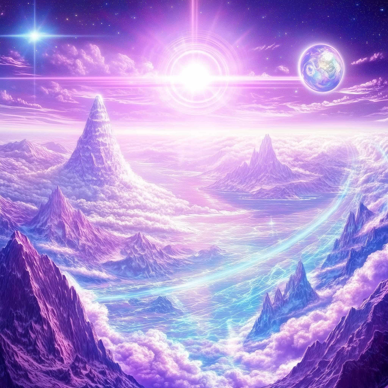 Celestial Realm 40x40cm - Timanttimaalaus